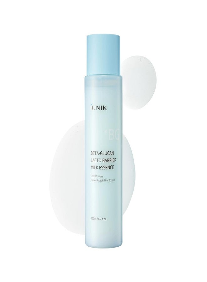 IUNIK Beta-Glucan Barrier Milk Essence, Hydrating & Barrier Care for Sensitive Dry Skin, Lightweight Daily Essence, 200ml / 6.7 fl oz - Image 1